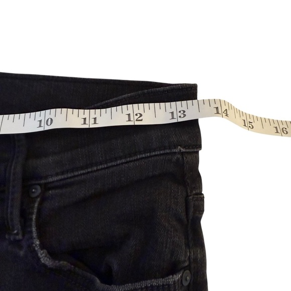 Mother Jeans Womens 25 Black Mid Rise Dazzler Ankle Not Guilty Straight Leg USA - Picture 7 of 13